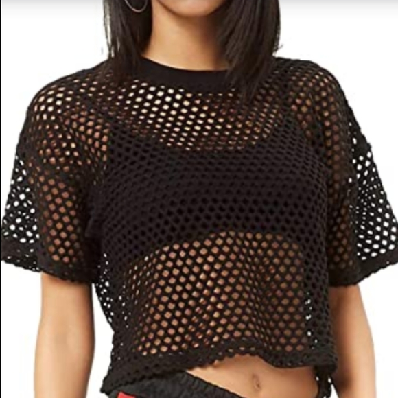 cute mesh tops